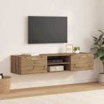 Cabinet TV stejar artizanal 150 x 39 x 30 cm Lemn compozit GartenMobel Dekor