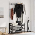 Răcător de paltoane sonoma gri 95 x 34 x 184 cm Lemn compozit GartenMobel Dekor