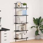 Raft pentru cărți Stejar negru 60 x 24 x 168 cm Lemn compozit GartenMobel Dekor