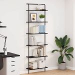 Raft pentru cărți Stejar negru 60 x 24 x 203 cm Lemn compozit GartenMobel Dekor