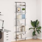 Raft pentru cărți sonoma gri 60 x 24 x 203 cm Lemn compozit GartenMobel Dekor
