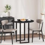 Placă de masă Negru 80 x 80 x 1.5 cm Lemn compozit GartenMobel Dekor