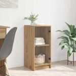 Bufet stejar artizanal 35 x 37 x 76 cm Lemn compozit GartenMobel Dekor