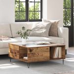 Masă de cafea Lemn vechi 80 x 80 x 36.5 cm Lemn compozit GartenMobel Dekor