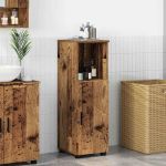 Dulap de Baie cu raft Lemn vechi 30 x 35 x 95 cm Lemn compozit GartenMobel Dekor