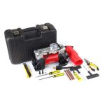 Compresor aer pentru masina, 12V HQ, 2 cilindri, 150PSI, 60L/min, 30A, furtun 5m, cablu 3m, conectare borne ACOMP-18; AMIO AutoDrive ProParts