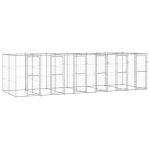 Padoc pentru câini de exterior, 14,52 m², oțel galvanizat GartenMobel Dekor
