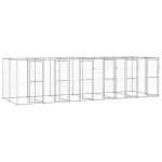 Padoc pentru câini de exterior, 14,52 m², oțel galvanizat GartenMobel Dekor