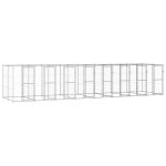 Padoc pentru câini de exterior, 19,36 m², oțel galvanizat GartenMobel Dekor