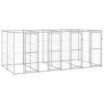 Padoc pentru câini de exterior, 9,68 m², oțel galvanizat GartenMobel Dekor