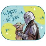 Parasolare laterale spate Disney The Mandalorian 44x35cm, 2 buc.; AMIO AutoDrive ProParts