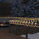 Cablu luminos cu 1200 LED-uri, alb cald, 50 m, PVC GartenMobel Dekor