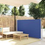 Copertină laterală retractabilă, albastru, 120x300 cm   GartenMobel Dekor