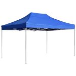 Cort de petrecere pliabil profesional albastru 4,5x3 m aluminiu GartenMobel Dekor