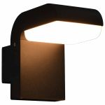 Lampă de perete cu LED de exterior, negru, 9 W, oval  GartenMobel Dekor