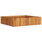 Strat înălțat de grădină, 100x100x25 cm, lemn masiv de acacia GartenMobel Dekor