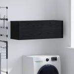 Dulap de perete Stejar negru 100 x 36.5 x 35 cm Lemn compozit GartenMobel Dekor