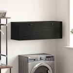 Dulap de perete Stejar negru 100 x 36.5 x 35 cm Lemn compozit GartenMobel Dekor