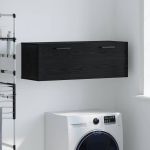 Dulap de perete Stejar negru 100 x 36.5 x 35 cm Lemn compozit GartenMobel Dekor