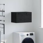 Dulap de perete Stejar negru 60 x 36.5 x 35 cm Lemn compozit GartenMobel Dekor
