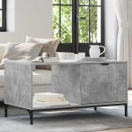 Masă de cafea Gri beton 90 x 49 x 46 cm Lemn compozit GartenMobel Dekor