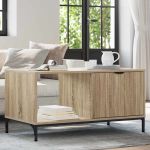 Masă de cafea Stejar sonoma 90 x 49 x 46 cm Lemn compozit GartenMobel Dekor