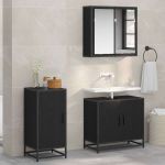 Bufet Stejar negru 35 x 35.5 x 76 cm Lemn compozit GartenMobel Dekor