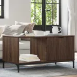 Masă de cafea Stejar brun 90 x 49 x 46 cm Lemn compozit GartenMobel Dekor