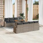 Set de canapele pentru grădină 7 pcs Gri 100 x 55 x 73 cm GartenMobel Dekor