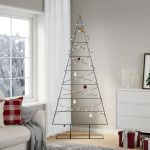 Brad de Crăciun din metal pentru decor, negru, 210 cm GartenMobel Dekor