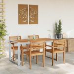 Masă de grădină pentru dining Gri 160 x 80 x 75 cm GartenMobel Dekor