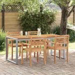 Masă de grădină pentru dining Gri 180 x 90 x 75 cm GartenMobel Dekor