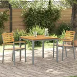 Scaun pentru Grădină 2 pcs Maro 56 x 57 x 87cm GartenMobel Dekor
