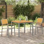 Scaun pentru Grădină 2 pcs Maro 56 x 57 x 87cm GartenMobel Dekor