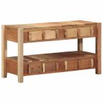 Cabinet TV cu sertar Maro 83 x 33 x 46 cm Lemn masiv recuperat GartenMobel Dekor