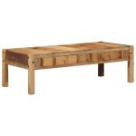 Masă de cafea Maro 110 x 55 x 35 cm Lemn masiv recuperat GartenMobel Dekor