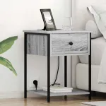 Dulap de noapte sonoma gri 42 x 41 x 56 cm Lemn compozit GartenMobel Dekor