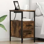 Noptieră cu sertar Stejar afumat 30 x 48 x 61 cm Lemn compozit GartenMobel Dekor