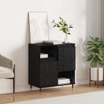 Bufet Stejar negru 60 x 35 x 70 cm Lemn compozit GartenMobel Dekor