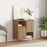 Bufet stejar artizanal 60 x 35 x 70 cm Lemn compozit GartenMobel Dekor