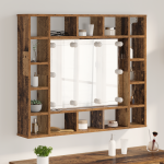 Dulap cu oglindă Lemn vechi 91 x 15 x 76.5 cm Lemn compozit GartenMobel Dekor