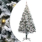 Bradul de Crăciun artificial pre-luminat cu set de mingi Verde GartenMobel Dekor