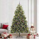 Pom de Crăciun Artificial cu Ramuri Articulare și Conuri 240 cm GartenMobel Dekor