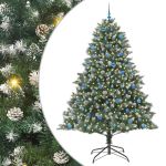 Brad de Crăciun artificial cu 300 LED Verde 160 x 160 x 240 cm GartenMobel Dekor