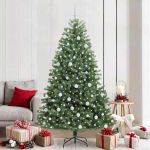 Brad de Crăciun artificial cu ramuri articulare Verde 210 cm GartenMobel Dekor