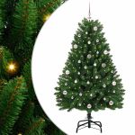 Brad de Crăciun artificial Verde 150 cm PVC și Metal GartenMobel Dekor