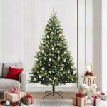Brad de Crăciun artificial cu crengi articulate și 300 LED-uri GartenMobel Dekor