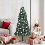 Brad de Crăciun artificial pre-decorat cu set de bile 150 cm GartenMobel Dekor
