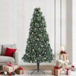 Brad de Crăciun artificial pre-iluminat cu set de bile 240 cm GartenMobel Dekor