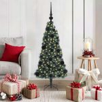 Brad de Crăciun artificial pre-luminat cu set de bile 120 cm GartenMobel Dekor